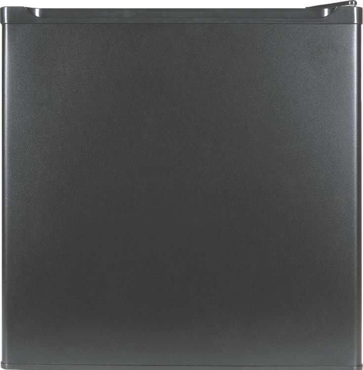 a black refrigerator freezer sitting on top of a white wall