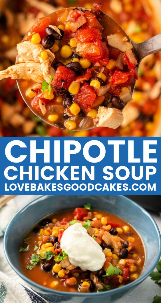 chipotle chicken soup pin collage Chipotle Soup Recipes, Chipotle Soup, Chicken Chipotle Soup, Chipotle Potato Soup, Chipotle Chicken Soup Recipe, Chipotle Albondigas Soup Recipe, Chipotle Inspired Recipes, Creamy Chipotle Dressing, Adobe Sauce