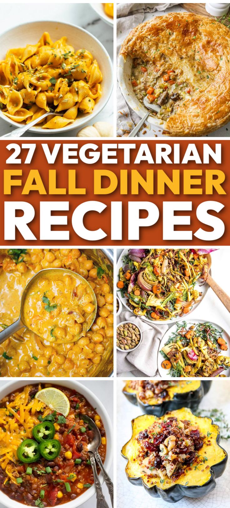 These delicious vegetarian fall recipes are the perfect solution for creating mouth-watering yet simple dishes. Vegetarian dinner, vegetarian fall recipes, fall recipes for vegetarians, vegetarian recipes aesthetic, fall dinner recipes for a crowd, cheap fall meals, cheap meals on a budget, fall recipes dinner, healthy fall dinner recipes, healthy fall recipes, recipes on the cheap, vegetable dinner recipes, fall soups, meatless meals, meatless dinner recipes. Rainy Day Vegetarian Dinner, Vegetarian Fall Recipes Dinner, Easy Fall Vegetarian Recipes, Cheap Fall Meals, Affordable Vegetarian Meals, Dinner Recipes For A Crowd, Meatless Dinner Recipes, Vegetarian Fall Recipes, Fall Vegetarian Recipes