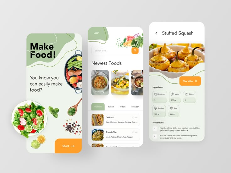 the app is designed to look like food