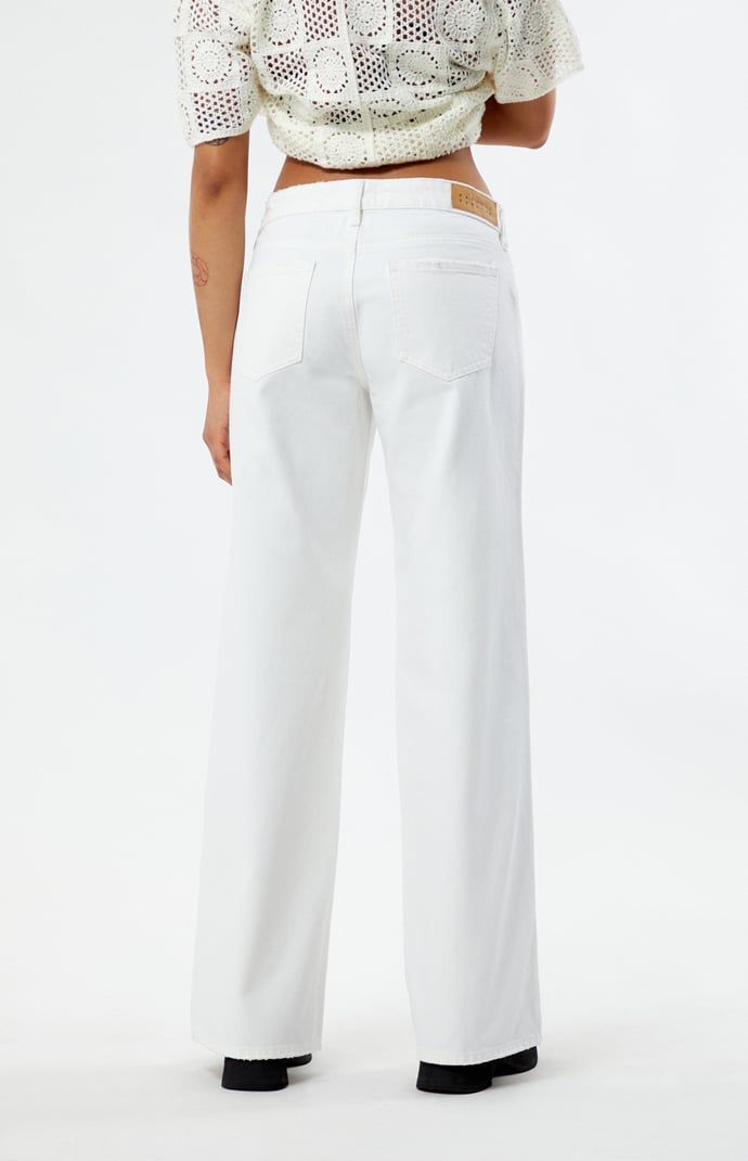 Sustainable style gets a major refresh with PacSun's Eco White Ripped Low Rise Wide Leg Jeans, made with partially recycled cotton. These jeans are offered in a white colorway with a ripped hip detail for added edge, a trendy low-rise fit, and wide-leg openings that cater to a relaxed slouchy fit. 

Learn more about PacSun eco items Low Rise Wide Leg Jeans, Jeans Pacsun, Pacsun Jeans, Sustainable Style, Low Rise Jeans, Personal Marketing, Exclusive Collection, Recycled Cotton, Wide Leg Jeans