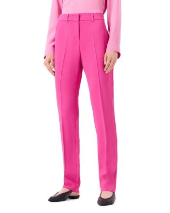 Emporio Armani Crepe Cady Slim Leg Pants Fitted Luxury Pants For Spring, Luxury Fitted Pants For Spring, Luxury Spring Trousers, Luxury Trousers For Spring, Luxury High-waisted Spring Pants, Luxury High-waisted Pants For Spring, Luxury Tapered Leg Bottoms For Spring, Ribbed Trousers, Trousers Pattern