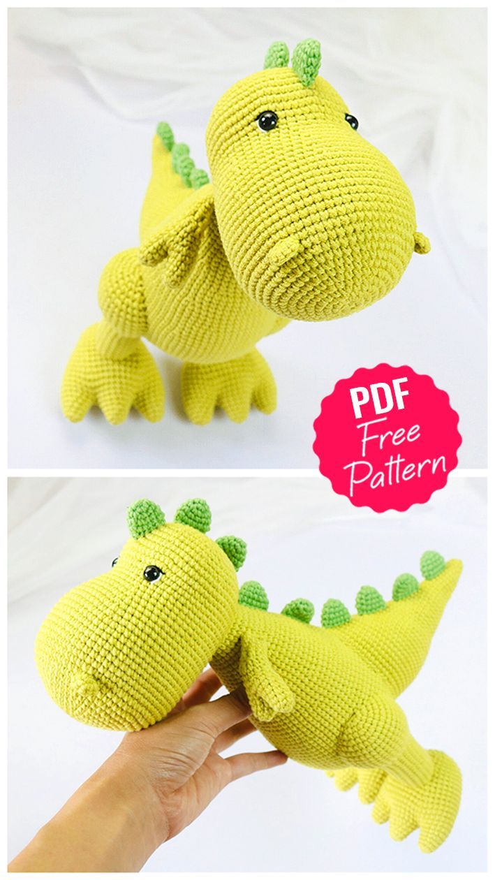 the stuffed toy is made to look like a dinosaur