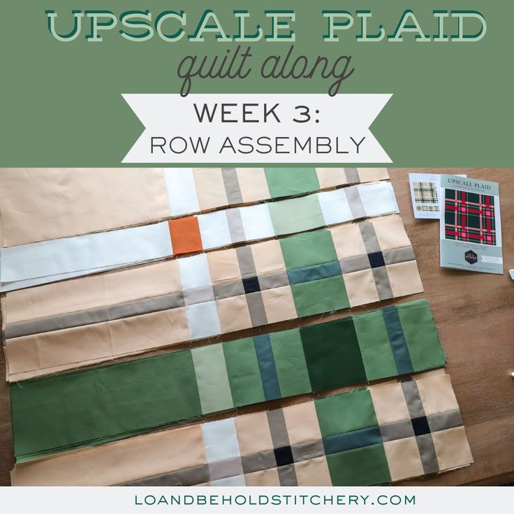 an upcycle plaid quilt along with the words, how to sew it?