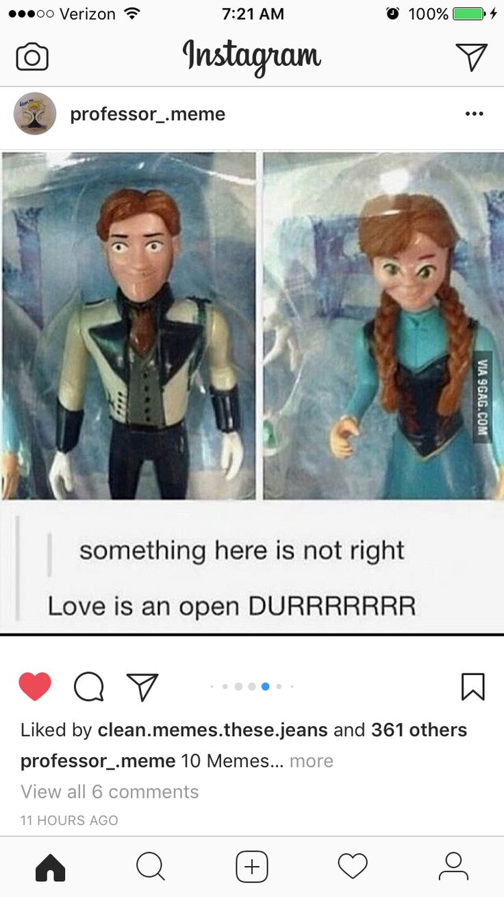 two action figures in plastic packaging with caption that reads, something here is not right love is an open durrrrr