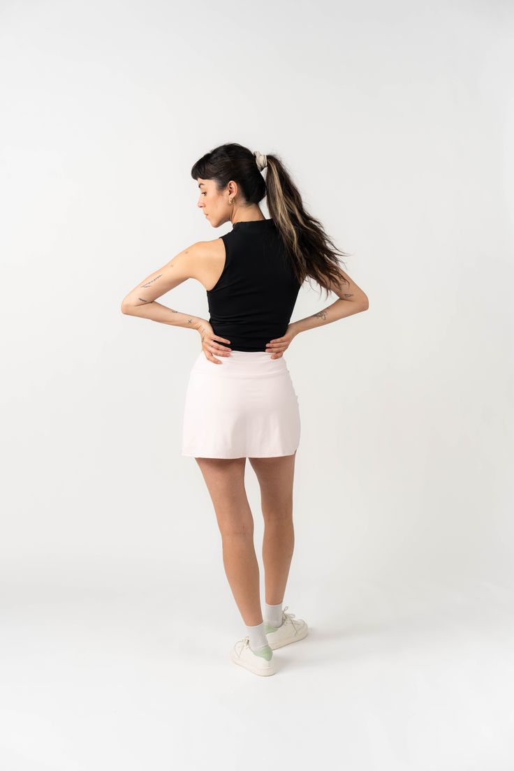 Sleek skirt meets sporty shorts to make the go-to skort of your dreams. Made entirely with our ultra soft and sporty NyBrid fabric, this skort features 3 pockets, a perfect high-rise waistband, an elastic drawstring, and an elastic glove band… the real question is "What aren't you ready for?" Casual Short Tennis Dress With Built-in Shorts, Workout Tennis Dress With Built-in Shorts, Casual Tennis Dress With Built-in Shorts, Spring Gym Skort With Built-in Shorts, Sports Mini Tennis Skirt With Built-in Shorts, Mini Skort With Elastic Waistband For Sports, Sports Mini Skort With Elastic Waistband, Mini Skort For Sports With Elastic Waistband, Spring Short Skort For Workout