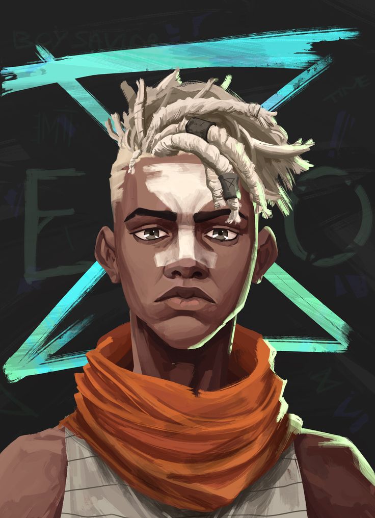 an image of a man with dreadlocks on his head and scarf around his neck