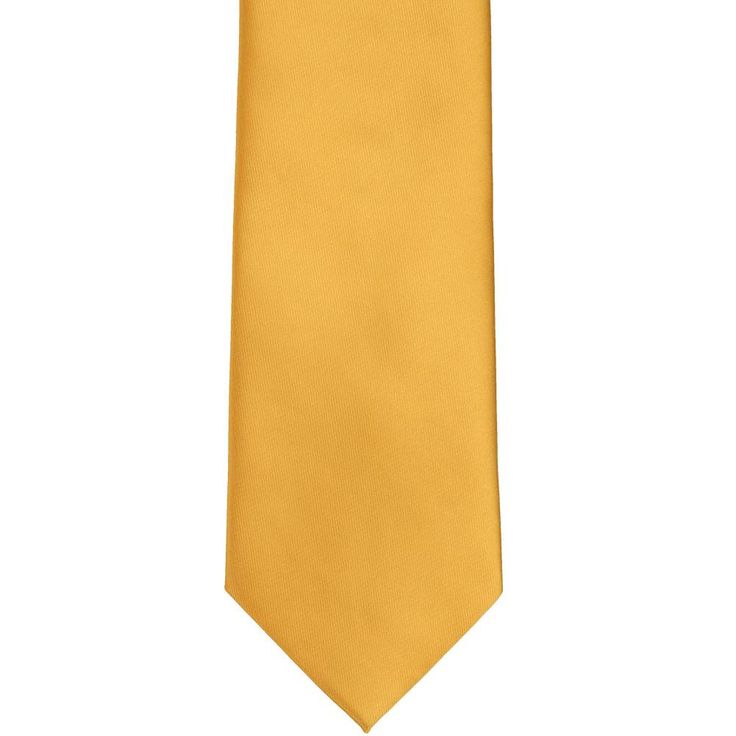 This brown extra long tie is ideal for big and/or tall men. Measuring 63-inches long, it boasts an additional 6-inches over a standard-sized necktie. These ties are made from a heavyweight woven material with slight ribbing. Great for individual wear or staff attire.We recommend this shade for a gold color with a hint of yellow. See it in person by requesting a free color swatch. Product Features Traditional 3.5" width, at the widest point Extra long 63" length, tip to tip Color is gold bar Made Classic Gold Tie For Formal Occasions, Classic Gold Tie And Suit Accessories, Classic Gold Suit And Tie Accessories For Black Tie, Classic Yellow Tie For Formal Occasions, Classic Gold Tie For Business, Formal Yellow Tie, Classic Fitted Gold Ties, Gold Standard Tie For Business, Yellow Ties For Men