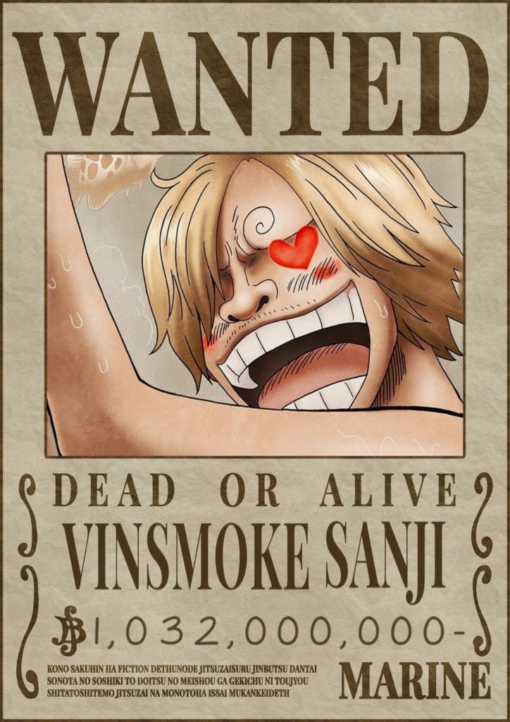 a wanted poster for an anime movie