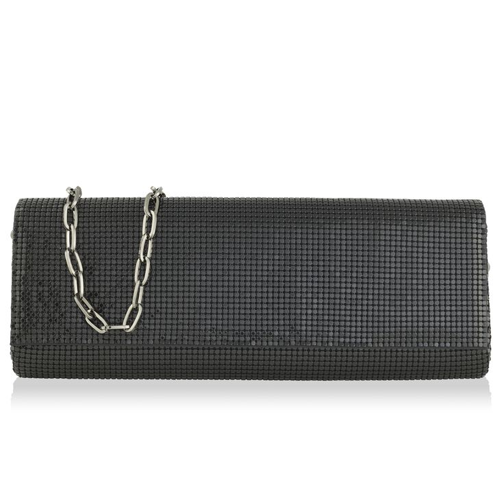 The Zoe Baguette Clutch in black fits all of your essentials for a night out. Luxury Black Baguette Bag With Rectangular Case, Formal Rectangular Baguette Bag With Dust Bag, Formal Rectangular Baguette Bag, Formal Bag With Chain Strap And Rectangular Case, Formal Rectangular Case Bag With Chain Strap, Evening Rectangular Baguette Bag With Magnetic Closure, Rectangular Evening Baguette Bag With Magnetic Closure, Luxury Evening Baguette Bag Rectangular Case, Black Rectangular Case Bag For Party