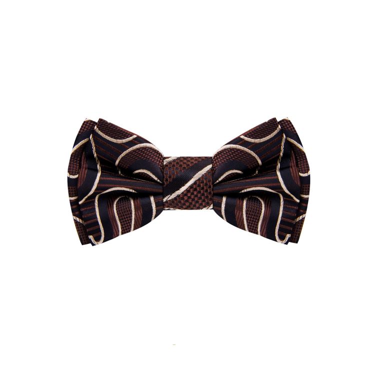 A Black Adjustable Brown Tie For Black Tie Events, Elegant Brown Suit And Tie Accessories With Bow Tie, Brown Formal Suit And Bow Tie Accessories, Classic Brown Bow Tie And Suit Accessories, Brown Bow Suit And Tie Accessories For Party, Dapper Brown Bow Tie For Party, Brown Satin Bow Tie For Black Tie Events, Elegant Brown Bow Tie Suit Accessories, Elegant Brown Bow Tie For Formal Occasions