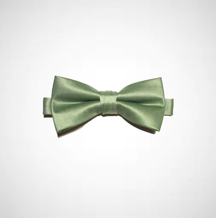 100% Satin Poly Pre-tied with adjustable strap 4 3/4" x 2 1/4" Classic Adjustable Solid Color Bow, Classic Adjustable Solid Bow, Adjustable Solid Satin Bow, Solid Color Summer Ties For Black Tie Events, Solid Color Ties For Black Tie Events In Summer, Classic Adjustable Green Bow Tie, Adjustable Solid Tie With Satin Bow, Adjustable Solid Ties With Satin Bow, Adjustable Bow Tie For Spring Party