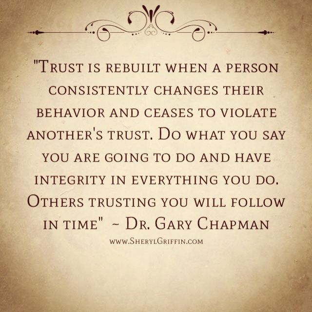 a quote from dr gary chapman on trust