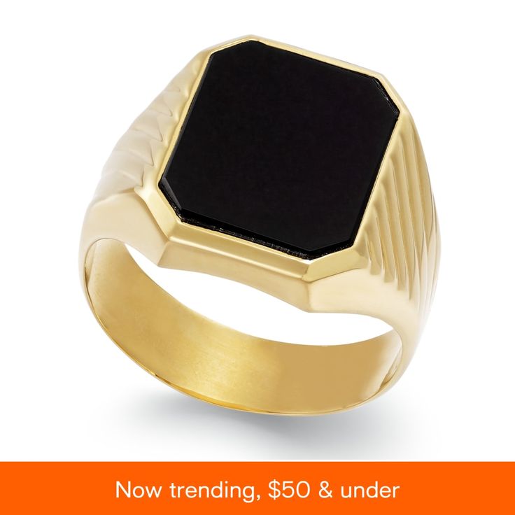 in stock Classic Macy's Ring Jewelry, Macy's Classic Ring Jewelry, Macy's Luxury Rings As A Gift, Macy's Luxury Rings As Gifts, Luxury Macy's Rings As Gifts, Formal Black Rings With Polished Edges, Classic Black Rings With Polished Edges, Macy's 14k Gold Rings For Formal Occasions, Macy's Formal Jewelry Ring