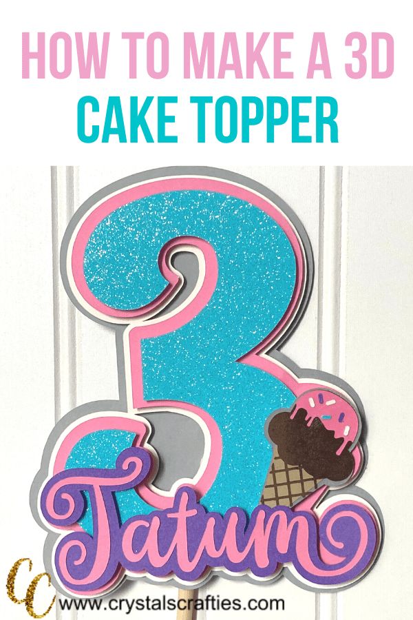 make a 3D cake topper Red Birthday Cakes, Diy Cake Topper Birthday, Cricut Cake, Cricut Birthday, 3d Cake Toppers, Cake Topper Tutorial, Diy Cake Topper, 3d Cake, Cricut Joy