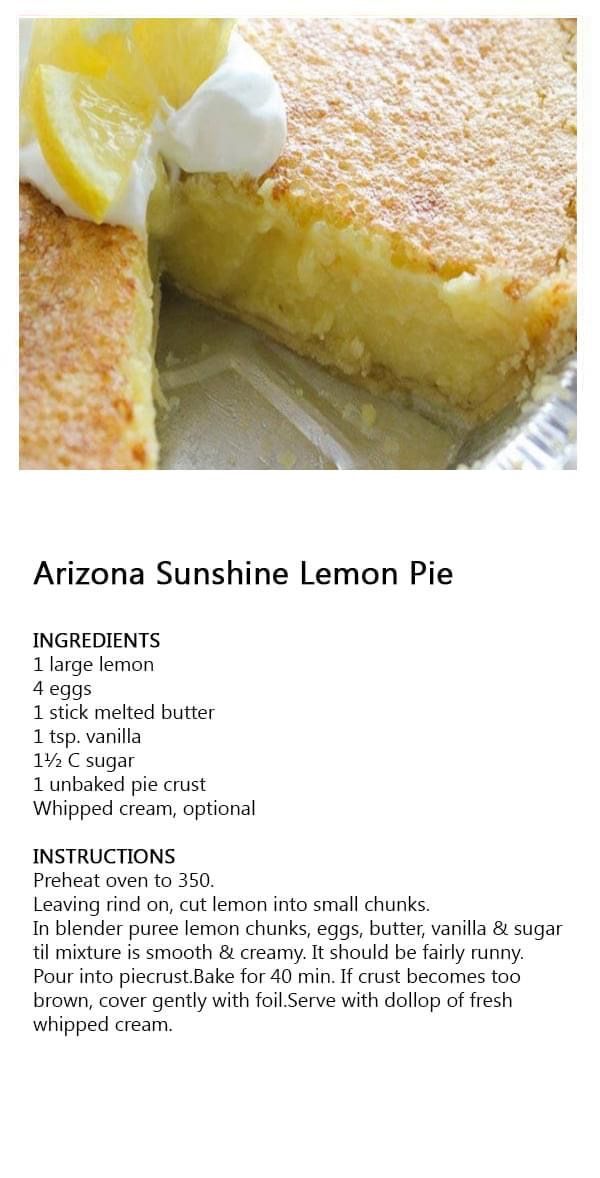 a recipe for lemon tart with instructions