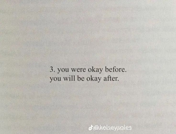 an open book with the words 3, you were okay before you will be okay after