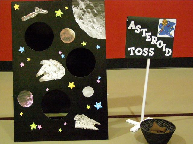 this is an image of a space themed display