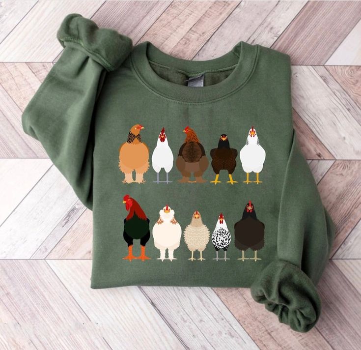 Funny Easter Shirt, Chicken Mom, Chicken Shirt, Easter Tees, Chicken Print, Funny Easter, Chicken Shirts, Cute Chickens, Animal Sweatshirt