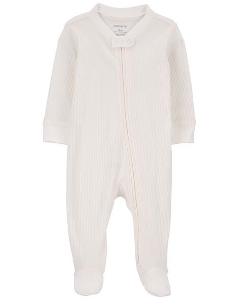 Crafted in cozy thermal, these PJs get your little one ready for bed in one easy zip! Carter's cotton PJs are not flame resistant. But don't worry! They're designed with a snug and stretchy fit for safety and comfort. Family Pjs, Footie Pajamas, Cotton Pjs, Girl Sleeping, Footie Pajama, Tummy Time, Shop Clothing, Zip Up