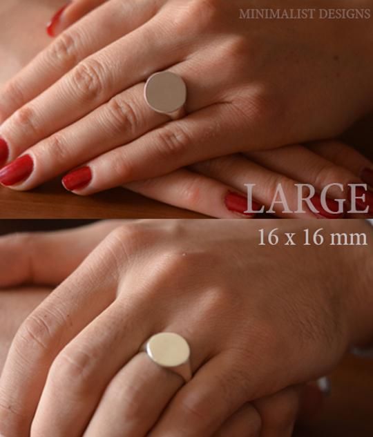 two different images of hands with red fingernails and white nails, one has a ring on it