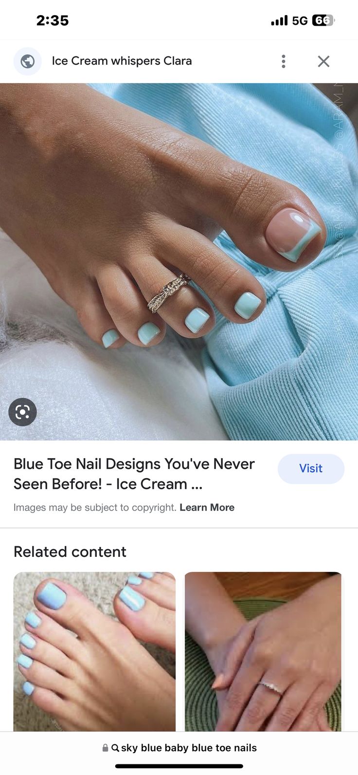 Blue Wedding Pedicure, Baby Blue French Tip Toes, Blue French Tip Pedicure, Blue And White Toe Nails, Baby Blue Toe Nails, Baby Blue Toes, Light Blue Toe Nails, Beach Holiday Nails, Blue Pedicure