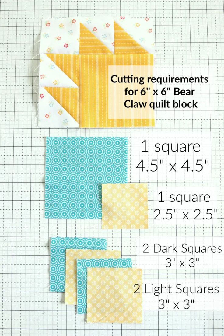 the instructions for how to make a quilt block