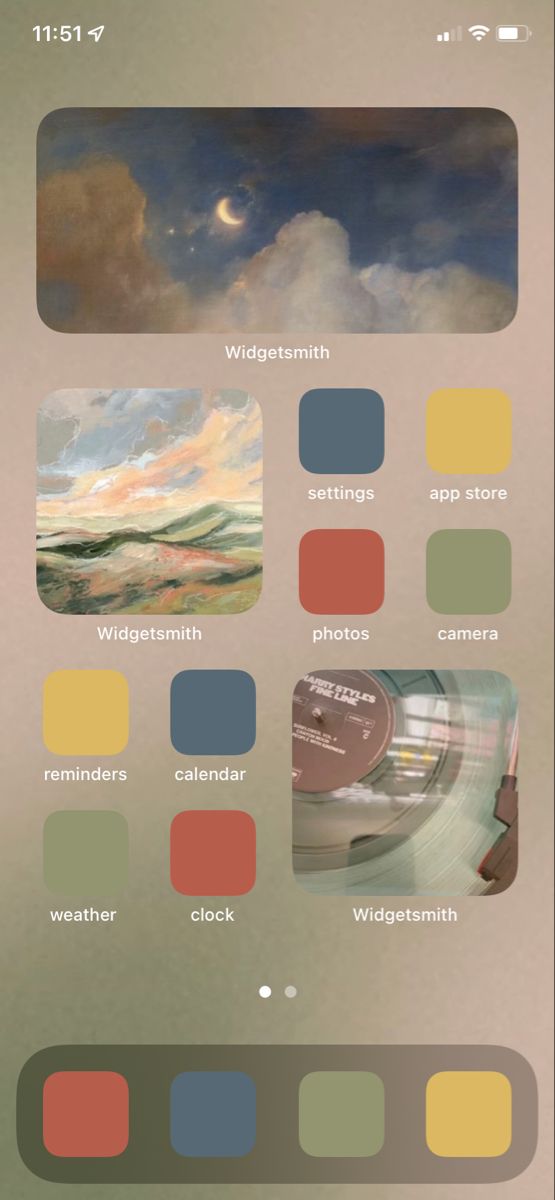 an image of a poster with different colors and shapes on the side, including clouds