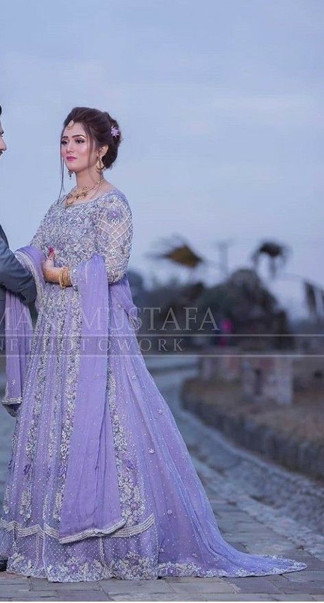 Walima Brides, Lilac Lehenga, Walima Bride, Valima Bride, Bride Design, Walima Dress, Desi Wedding Dresses, Asian Wedding Dress, Bridal Dresses Pakistan