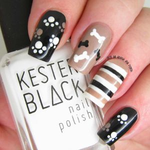 Ultimate Halloween Nail Art Guide | Style Sprinter Paw Print Nails, Dog Nail Art, Paw Nails, Animal Nail Art, Pretty Nail Colors, Animal Nails, Animal Print Nails, Dog Nails, Nailed It