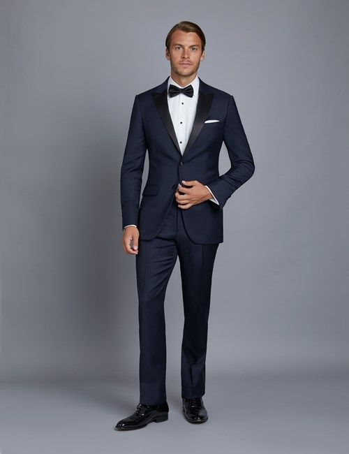 Men's Suits | Hawes & Curtis | USA Mens Designer Suits, James Bond Suit, Fit Dinner, Mens Fashion Suits Formal, Navy Tuxedos, Slim Fit Suit Pants, Formal Dresses For Men, Hawes And Curtis, Dinner Suit