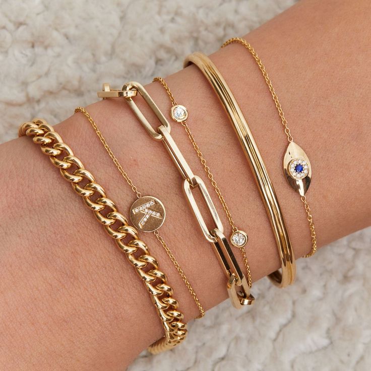 Evil Eye Bracelet – Baby Gold Floating Diamond Ring, Best Selling Jewelry, Diamond Bar Bracelet, Gold Bracelets Stacked, Sapphire Eyes, Diamond Drop Necklace, 14k Rose Gold Bracelet, Gold Bracelets, Classy Jewelry