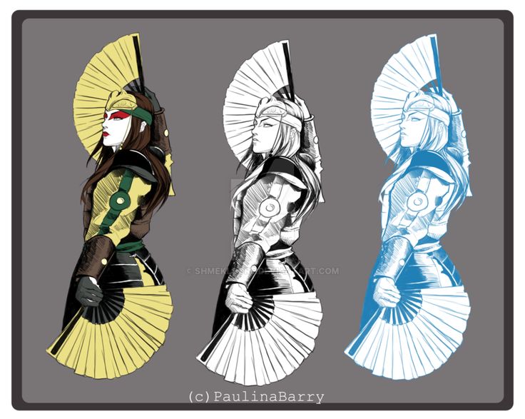 three different types of geisha paper dolls on a gray background with the caption's name