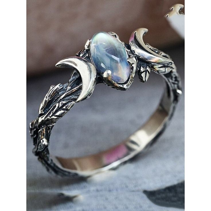 Category:Ring; Season:Spring,Summer,Fall,Winter; Gender:Women's; Quantity:1PC; Style:Archaistic,Vintage; Jewelry Type:Rings; Occasion:Street,Outdoor; Material:Alloy; Color:Silver; Pattern:Geometry; Front page:FF; Listing Date:07/20/2023; Production mode:External procurement Fantasy Ring, Alternative Lifestyle, Sparkly Things, Men's Jewelry Rings, Fantasy Jewelry, Delicate Rings, Moonstone Ring, Trendy Jewelry, Jewelry Case