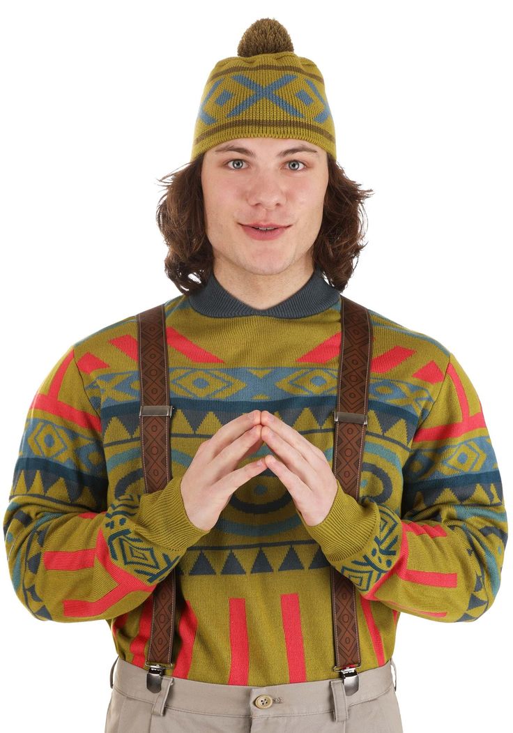 PRICES MAY VARY. Size: Large Authentic Frozen Costume: Transform into Oaken from Frozen with this officially licensed costume kit. Complete Set: Includes a cozy acrylic sweater, a playful hat with knitted-in graphics and pompom, and adjustable suspenders. Meticulous Detail: Knitted-in graphics capture the essence of the Frozen universe. Superior Comfort: The pullover sweater features rib-knit details, while the elastic suspenders ensure a secure and comfortable fit. Transform into Oaken, the lov Frozen 2 Costumes, Oaken Costume, Snowflake Costume For Women, Adult Olaf Costume, Frozen Jr Costumes, Frozen Family Costumes, Oaken Frozen, Sven Costume, Dalek Costume