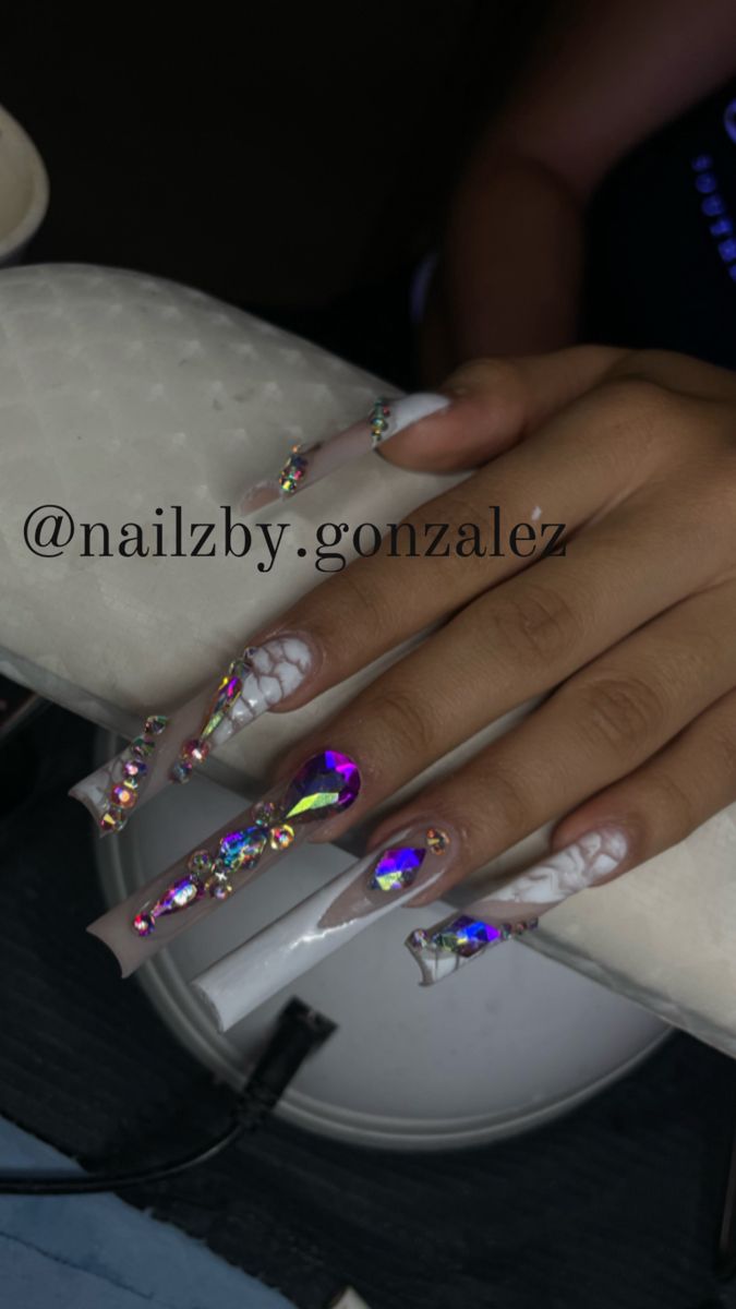 Junk Nails, Unique Acrylic Nails, Long Acrylic Nails, Womens Casual Outfits, Black Aesthetic, Acrylic Nails, Nail Designs, Nail Art, Nails