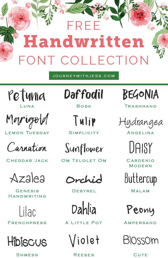 the free handwritten font collection is available for all types of lettering and calligraphy