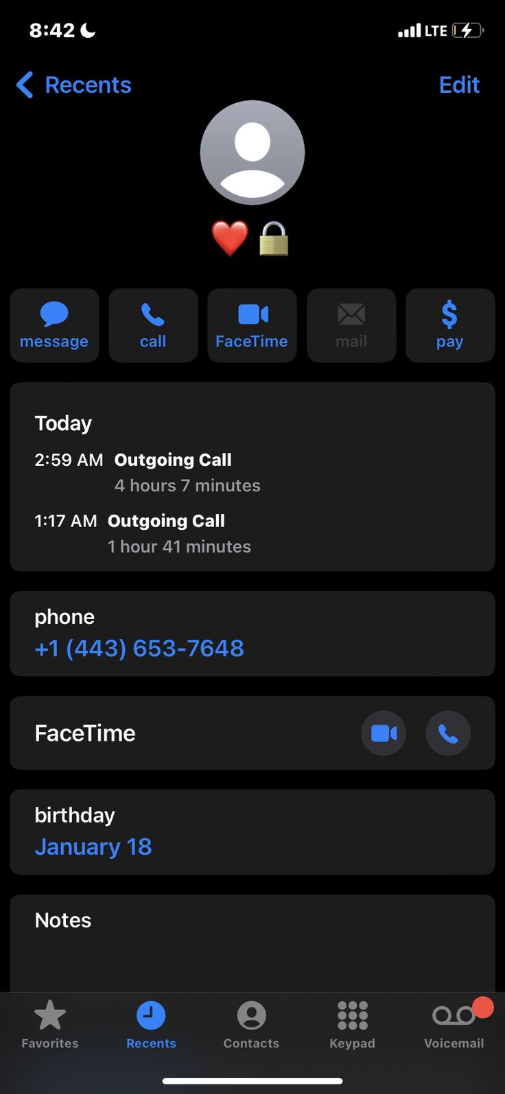 an iphone screen showing the call notifications