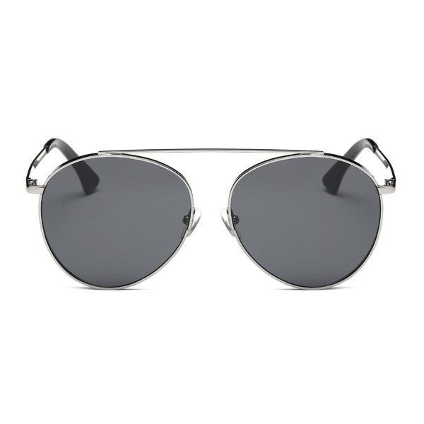 Stay stylish and protected with ODYSSEY. These aviator-style metal sunglasses feature mirrored lenses to keep you looking cool while blocking out harmful rays. Soar into the summer in style. Frame Material: MetalLens Material: PolycarbonateLens Width: 61mmBridge Width: 16mmTemple Length: 143mm100% UVA & UVB Protection Trendy Aviator Sunglasses With Uva Protection For Streetwear, Trendy Aviator Sunglasses With Uv Protection For Streetwear, Summer Streetwear Aviator Sunglasses With Gradient Lenses, Silver Sunglasses With Uv Protection For Streetwear, Trendy Silver Aviator Sunglasses, Summer Silver Aviator Sunglasses, Silver Shield Sunglasses With Uva Protection For Summer, Summer Silver Shield Sunglasses With Uva Protection, Silver Polarized Aviator Sunglasses For Summer