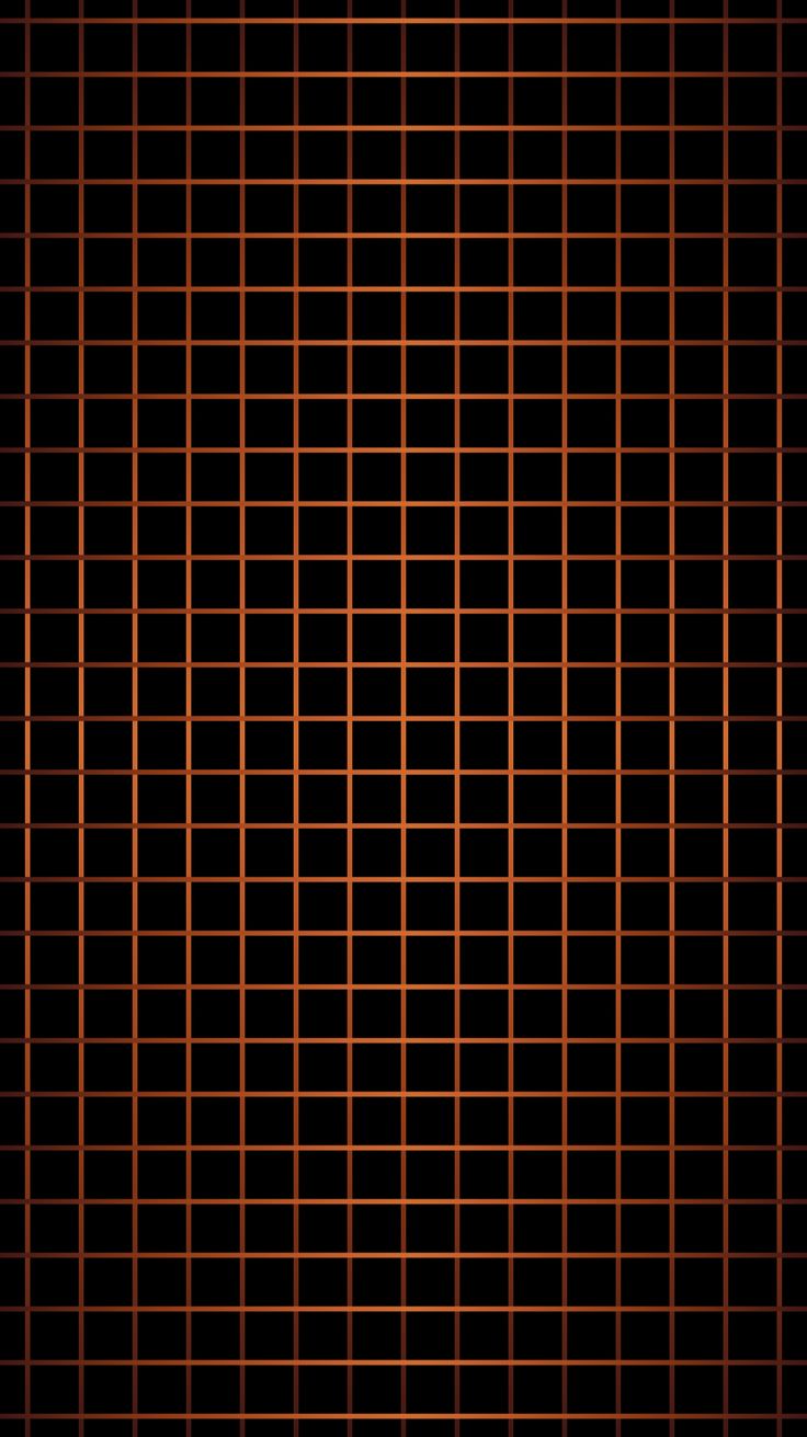 an orange and black grid pattern on a black background