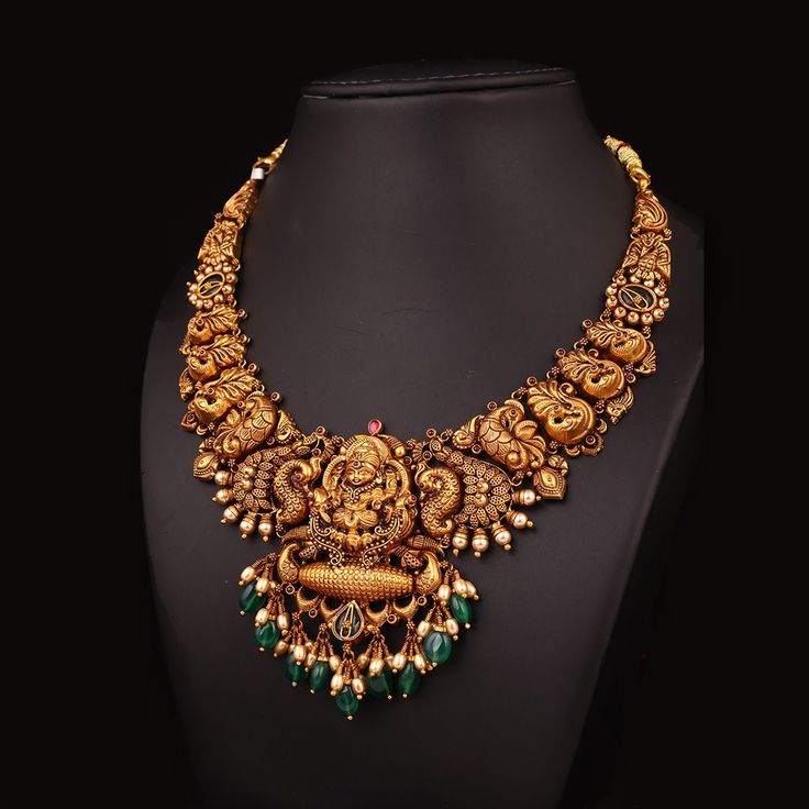 Intricate Malini Nakshi Necklace Temple Bridal Jewellery Set, Temple Jewellery Earrings Antique, Indian Jewellery Design Gold Necklace Set Bridal Jewelry, Jewellery For Gown, Neckless Gold Jewelry Indian Wedding, Bridal Sets Indian Wedding Jewelry Gold, Antik Jewellery Gold, Antique Gold Jewelry Indian Bridal Jewellery Necklace Set, Wedding Gold Jewellery Indian