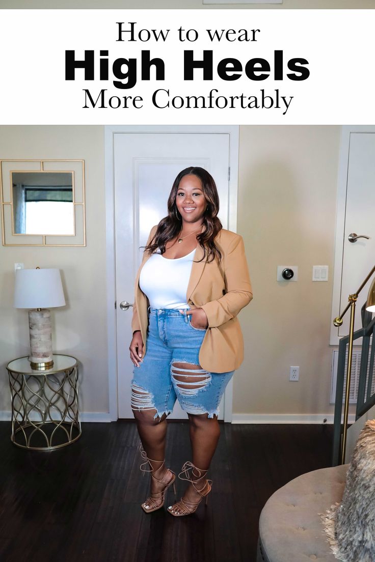 Here are some of my secret weapons to being able to rock high heels in a much more comfortable way. Click to read! Full Figure Fashion, Most Comfortable Shoes, Classy Casual Outfits, Classy Casual, Curvy Girl Outfits, Curvy Outfits, Plus Size Jeans, Outfit Details, Spring Summer Fashion