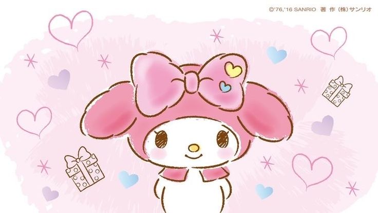 Kawaii Comic, Pink Wallpaper Desktop, Pink Wallpaper Laptop, Pink Wallpaper Ipad, Baby Aesthetic, My Melody Wallpaper, Hello Kitty Images, Soft Core, Melody Hello Kitty