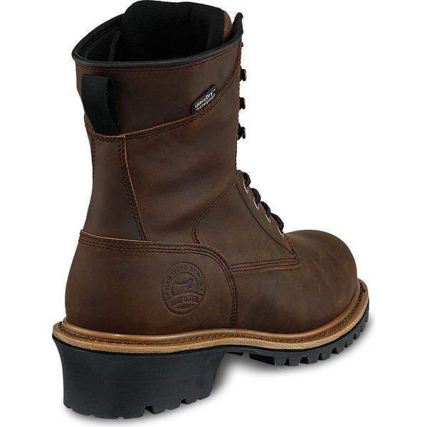 Red Wing Irish Setter Men's Mesabi Soft Toe Logger Work Boot 83829 - Wild West Boot Store Rugged Insulated Plain Toe Boots, Rugged Waterproof Boots With Steel Toe, Rugged Steel Toe Moto Boots For Outdoor, Rugged Work Boots With Goodyear Welt Construction For Outdoor, Rugged Steel Toe Work Boots For Hiking, Rugged Work Boots With Steel Toe For Hiking, Rugged Steel Toe Moto Boots For Outdoor Activities, Rugged Work Boots For Outdoor Activities, Rugged Waterproof Boots With Reinforced Toe