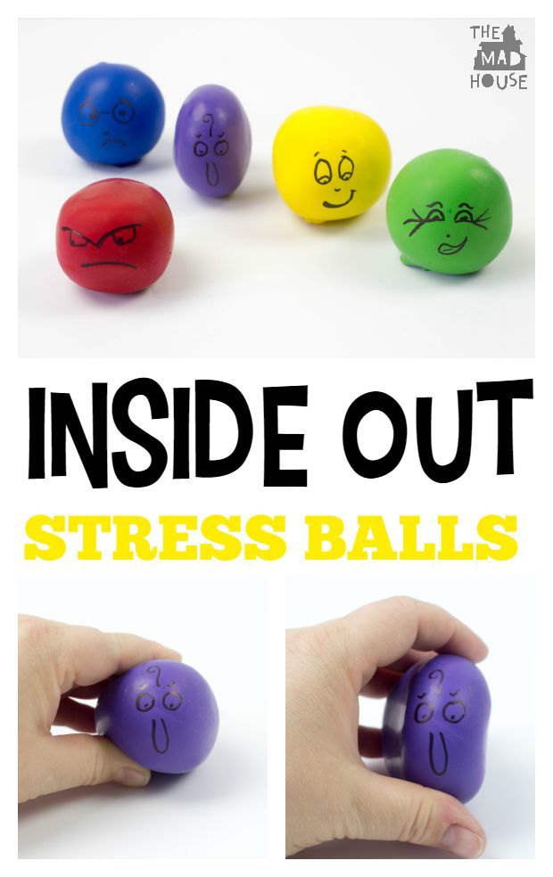 Inside out DIY stress balls.  Be inspired by Inside Out to create your own DIY stress balls.  They are so simple to make and perfect for helping kids understand and express their emotions Diy Stressball, Tension Release, Inside Out Emotions, Therapeutic Activities, Counseling Activities, Play Therapy, Emotional Regulation, Fun Crafts For Kids, Feelings And Emotions