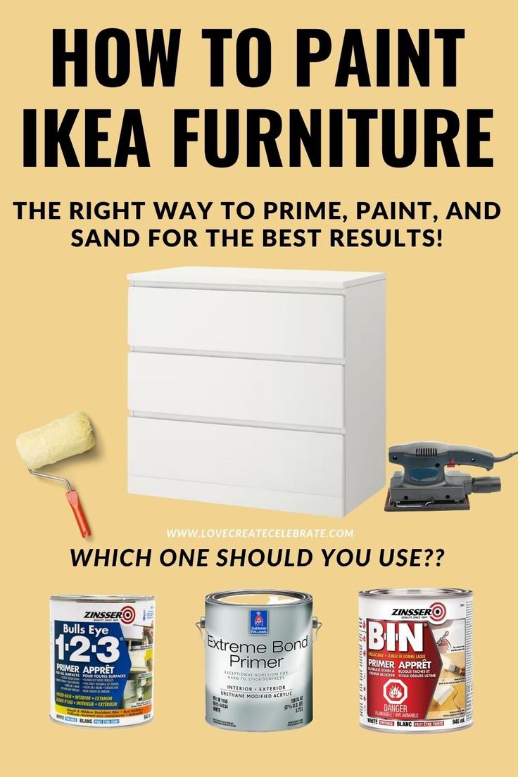 an advertisement for furniture with the words how to paint ikea furniture