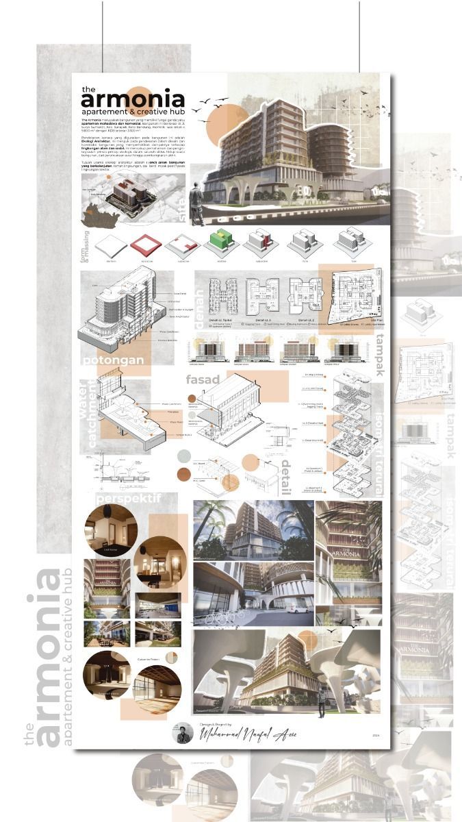 an architectural diagram with many different types of buildings and their names on the front page