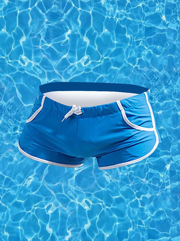 Description: Item Type: Swimwear Material: 82% Nylon + 18% Spandex Crotch Lining: 100% Nylon Closure: Elastic Waist, Drawstring Decoration: Solid Color Season: Summer Design: Pocket Occasion: Casual, Beach, Swimming Size: S, M, L, XL Color: White, Green, Yellow, Red, Blue, Gray, Navy, Black, Orange Package Included: 1 * Swimwear