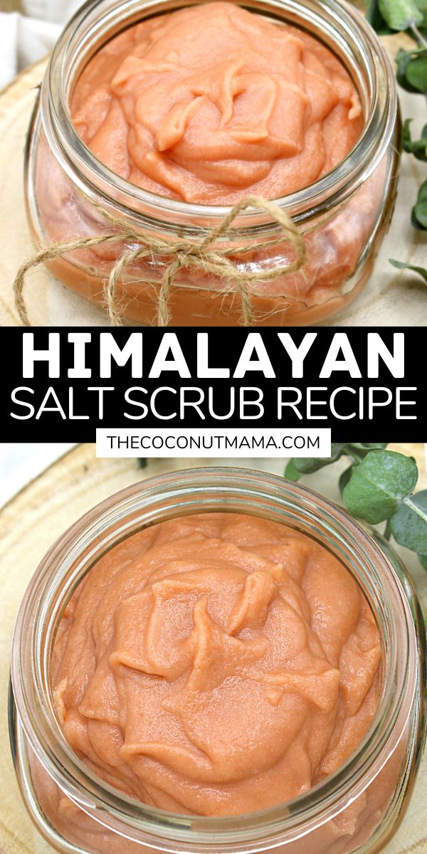 Body Scrub Homemade Recipes, Himalayan Salt Scrub, Salt Scrub Diy, Homemade Scrubs, Salt Scrub Recipe, Diy Body Scrub Recipes, Diy Sugar Scrub Recipe, Salt Scrubs, Diy Face Scrub