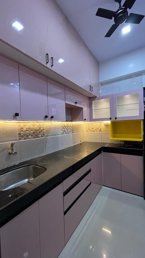 the kitchen is clean and ready for us to use in its new owner's home